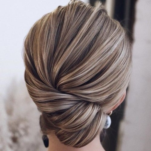 Low Bun Bridesmaid 