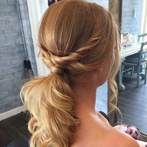 Low Ponytail Bridesmaid 