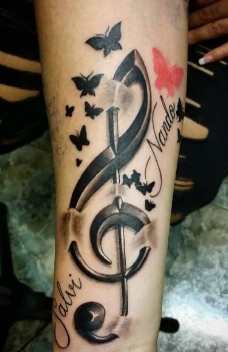 Meaningful Music Note Tattoo (1)