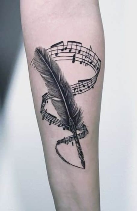 Meaningful Music Note Tattoo (2)