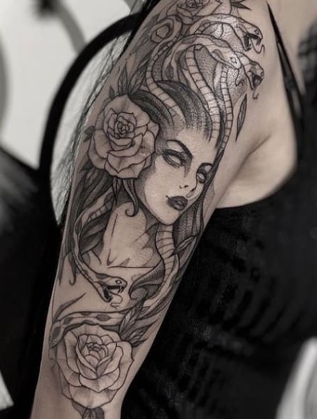 Medusa Sleeve Tattoo 