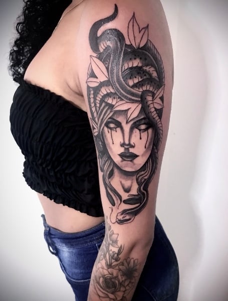 Medusa Sleeve Tattoo