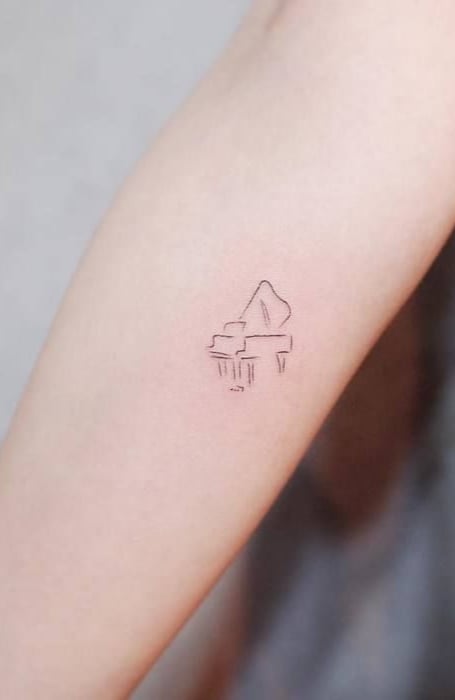 Minimalist Music Tattoo