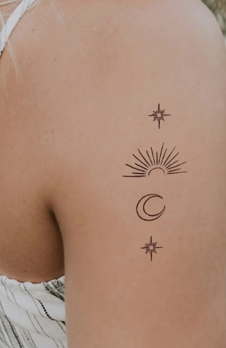 Moon Patchwork Tattoos (1)