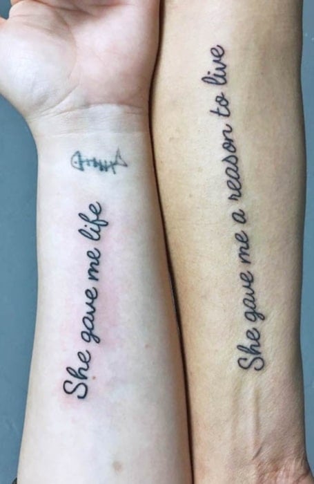 Mother Daughter Tattoo Quotes 