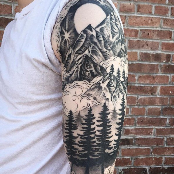 70 Impressive Mountain Tattoo Designs  Keeping In Touch with Nature