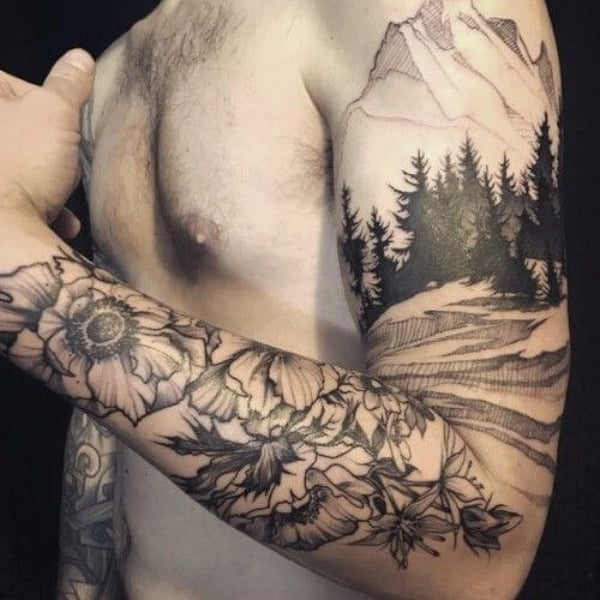 Mountain Tattoo Sleeve