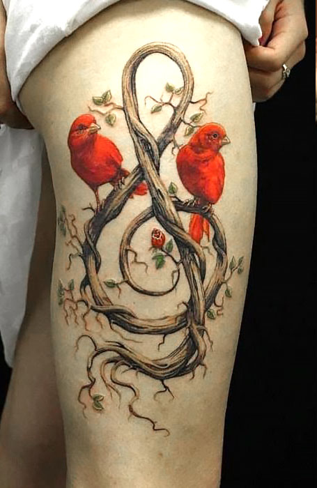 Healed cardinal tattoo Thanks Anna adrienmosesclark   Flickr
