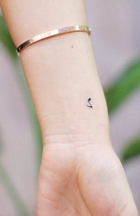 Music Note Tattoo On Wrist