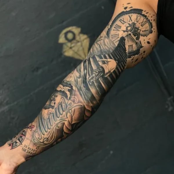 Nautical Sleeve Tattoo (1)