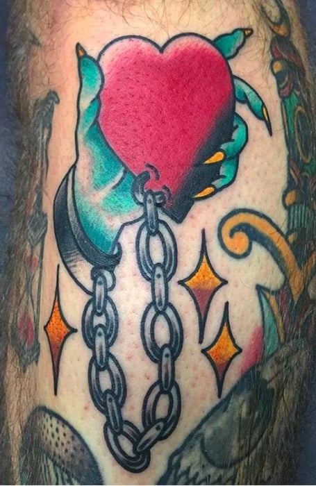 Patchwork Heart Tattoo (1)