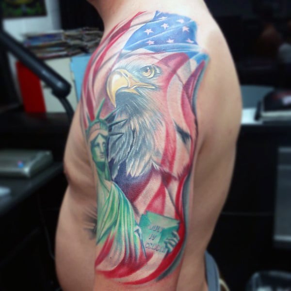 Patriotic Sleeve Tattoo1