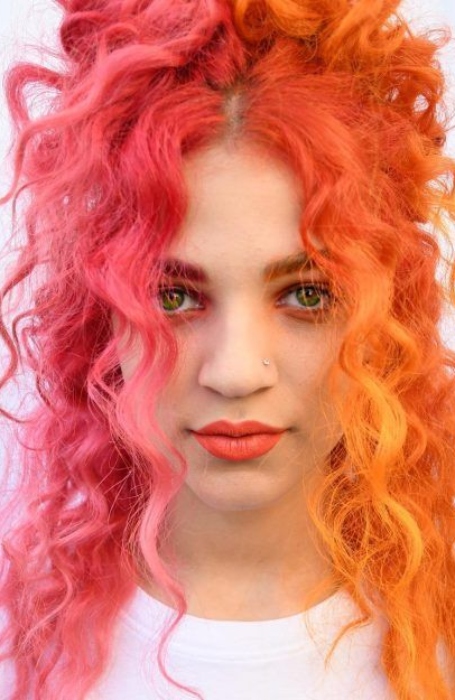 Pink And Orange Hair