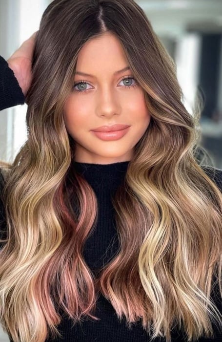 40 Cool Peekaboo Hair Color & Highlight Ideas for 2023 40 Cool Peekaboo Hair Color & Highlight Ideas for 2023