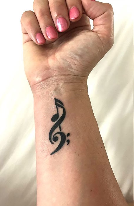 Semicolon Music Tattoo