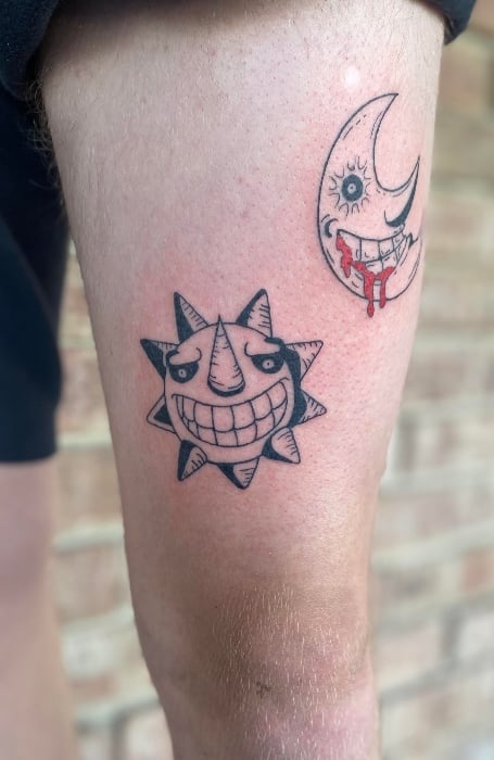 Soul Eater Sun And Moon Tattoo 