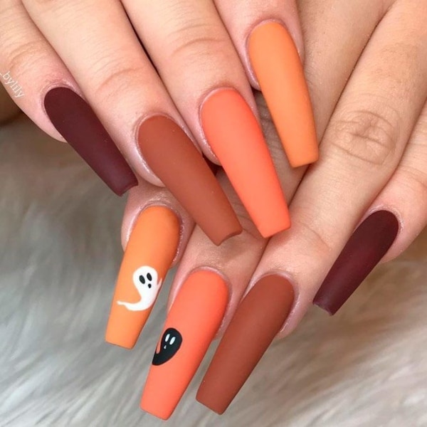 Subtle Minimal Halloween Nails