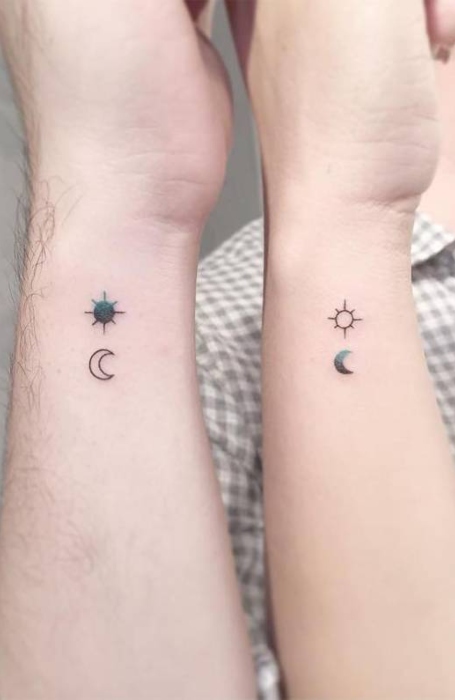 30 Couple Tattoo Ideas  Cuded  Matching couple tattoos Best couple  tattoos Matching tattoos