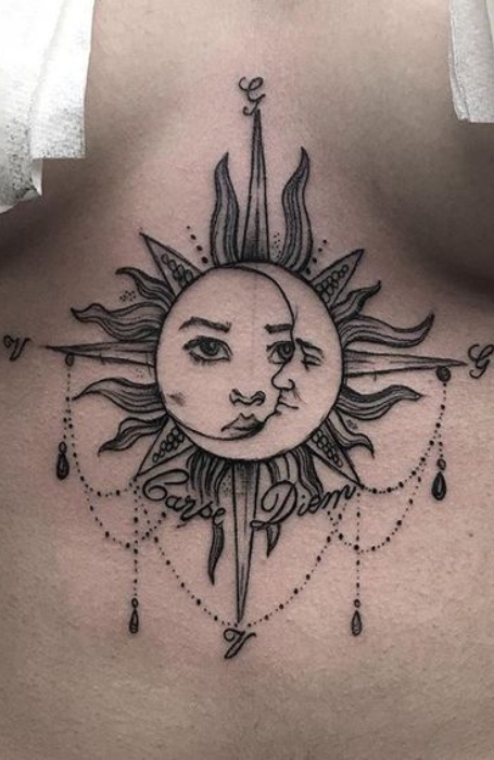 Betty Who Moon Sternum Tattoo  Steal Her Style