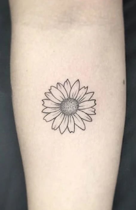 How To Draw A Sunflower Tattoo Step by Step Drawing Guide by Dawn   DragoArt