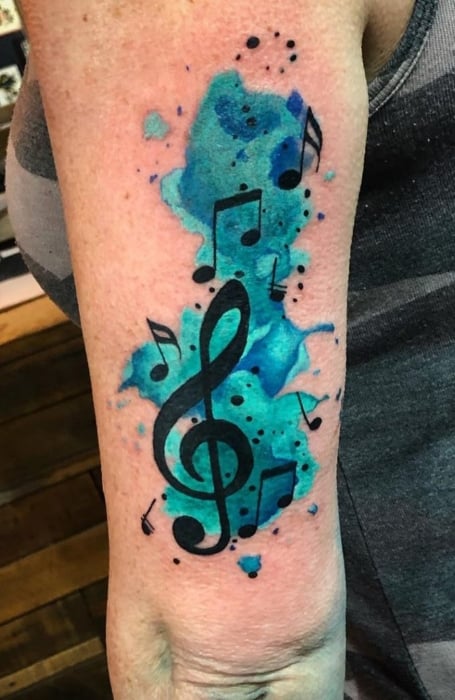 Tattoos With Music Symbols (1)