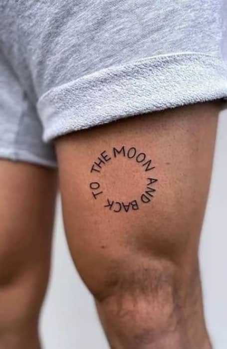 Thigh Men Quote Tattoo1