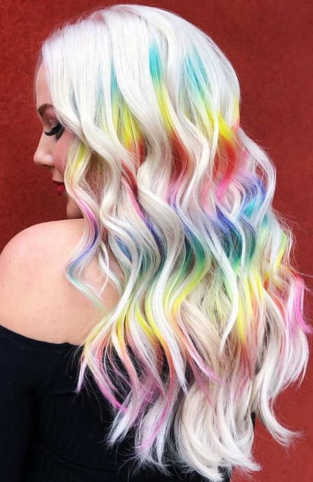 Unicorn Peekaboo Hair