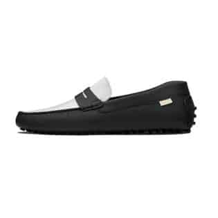 Black And White Women Loafer
