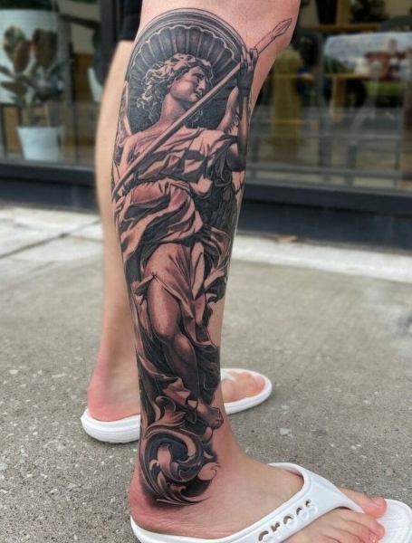 Half Leg Sleeve Tattoo