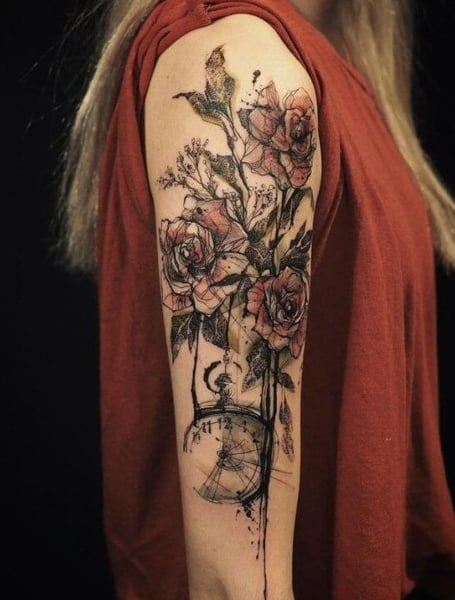 Meaningful Sleeve Tattoo 