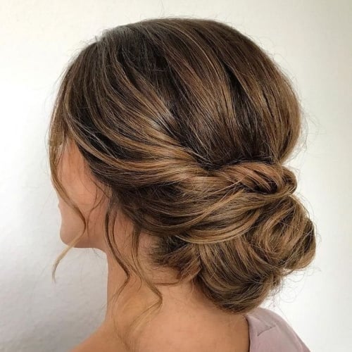 Simple Updo Bridesmaid