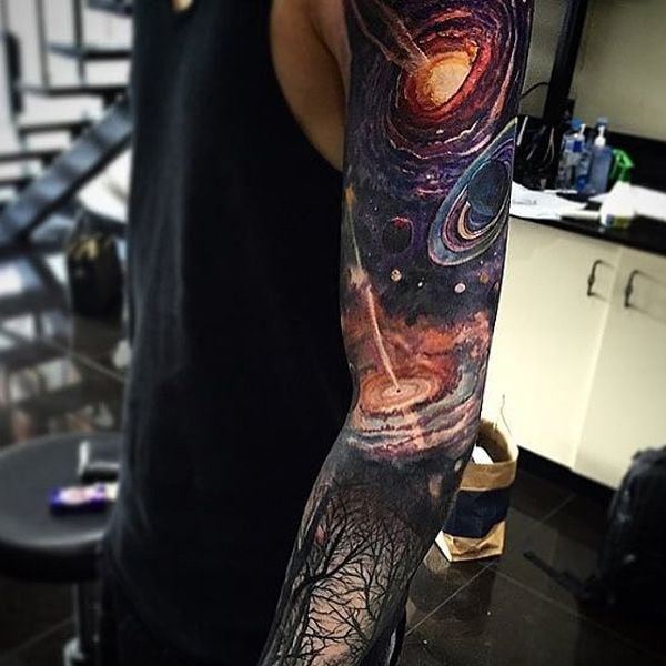 Space Tattoo Sleeve