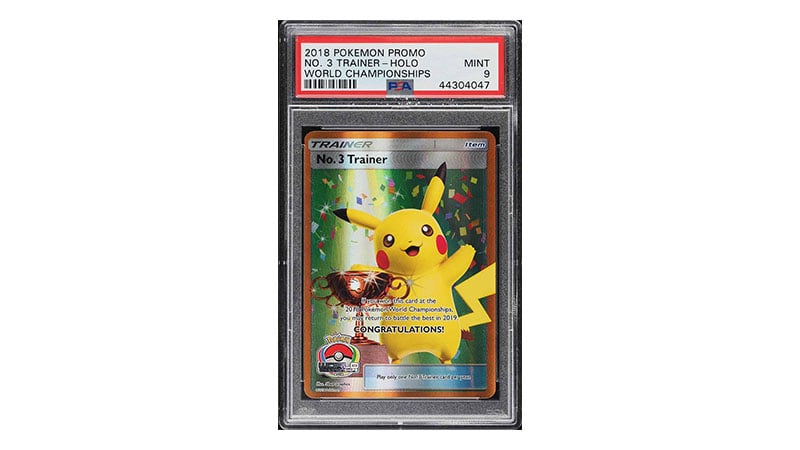 2018 Pokemon Promo World Championships Holo No. 3 Trainer