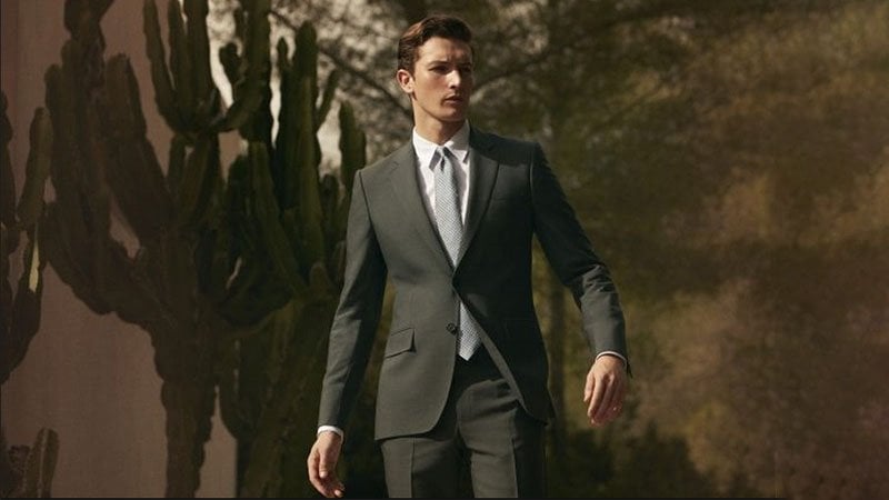 Shop Charlton Gray Men's Black Suits | DealDoodle