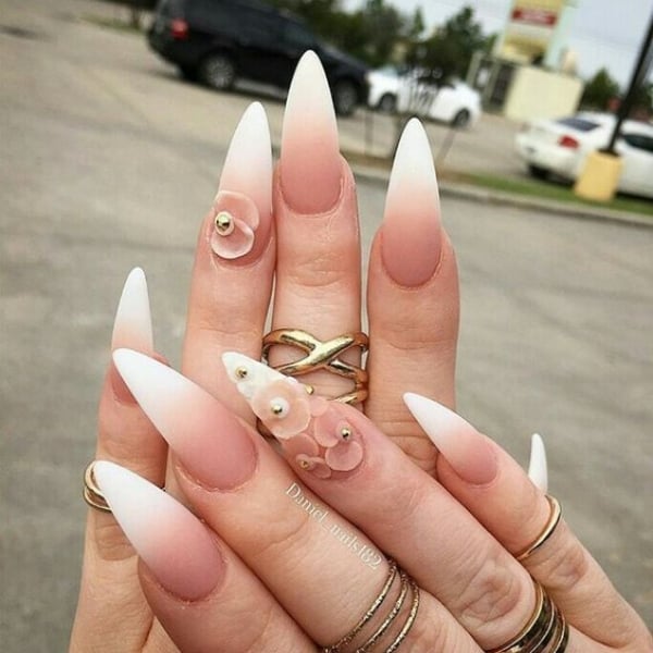 Almond Ombre Nails