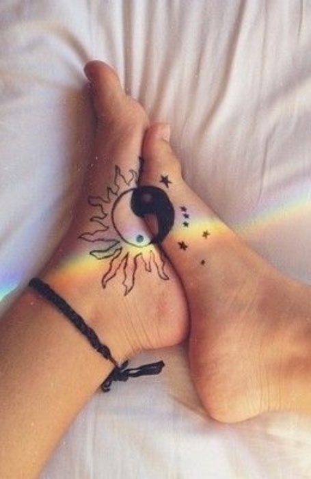 Best Friend Foot Tattoo