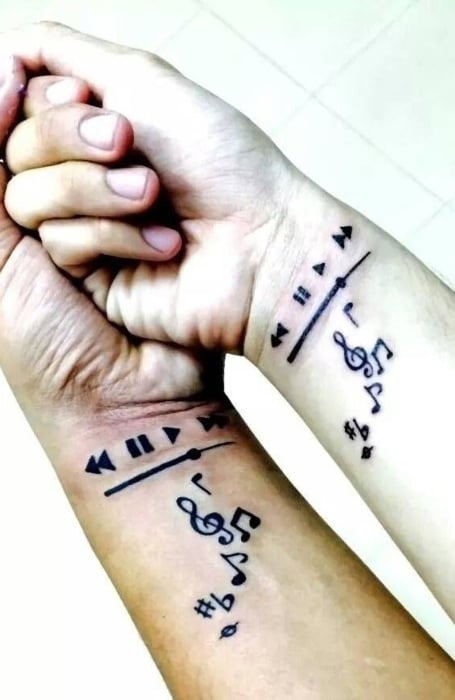 Best Friend Music Tattoo