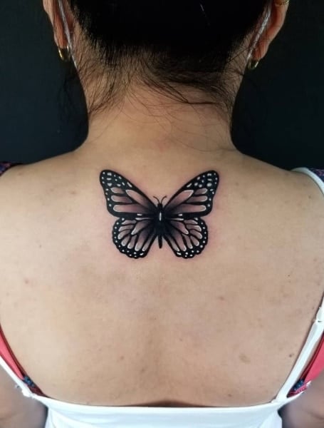 Black Butterfly Tattoo