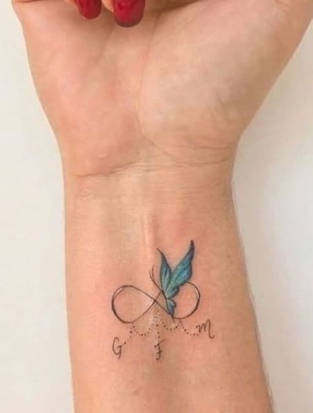 Butterfly Infinity Tattoo (1)