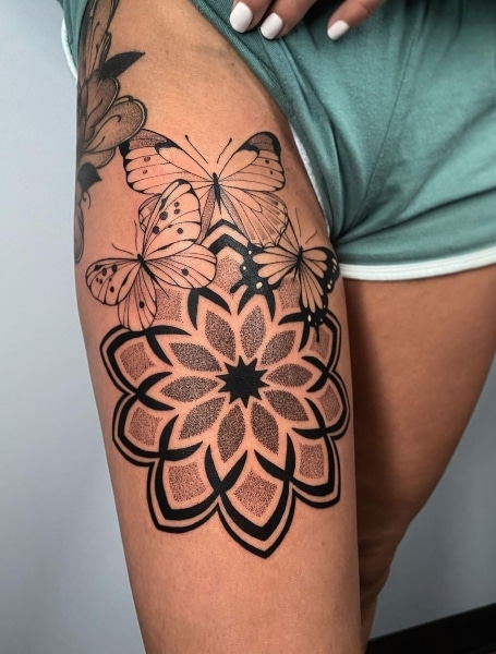 Butterfly Mandala Tattoo (1)