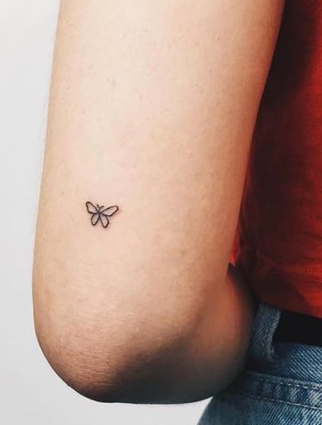 Butterfly Outline Tattoo