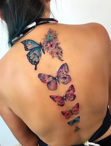 Second Life Marketplace  Butterfly Shoulder Tattoo Purple