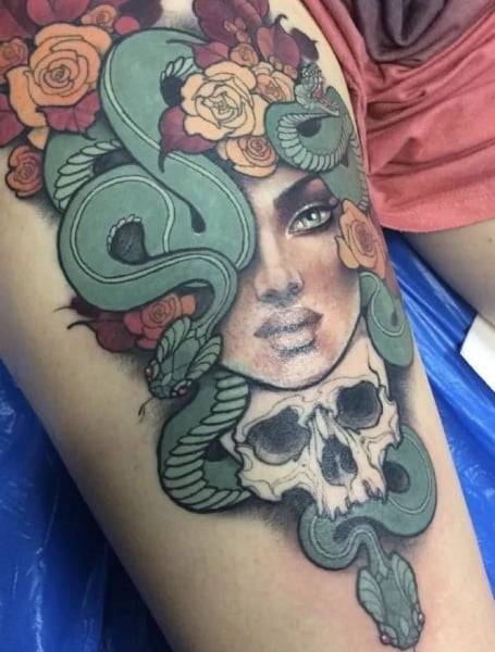 Killer Ink Tattoo on Twitter Sick neotraditional thigh pieces from  Achilleas Aber using Killer Ink tattoo supplies tattoo  neotraditionaltattoo neotradtattoo httpstcoTNRXnE4lBy  Twitter