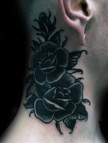 Amazing rose dove  neck tattoo by Juan Sanchez juansancheztattoo   inkedmag worldofartists gq ink  Instagram