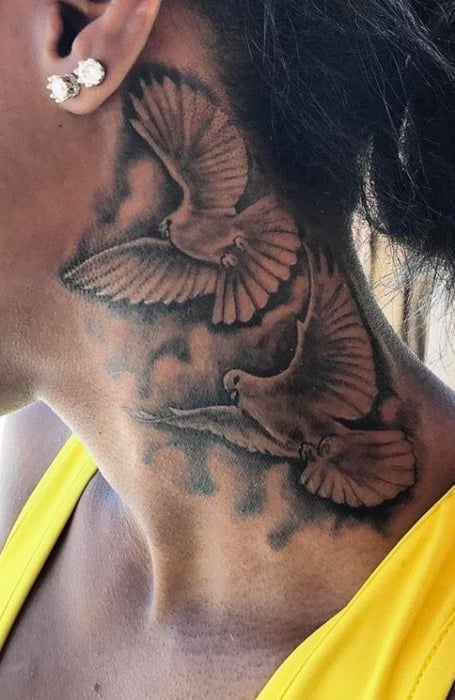 Dove Neck Tattoo (1)