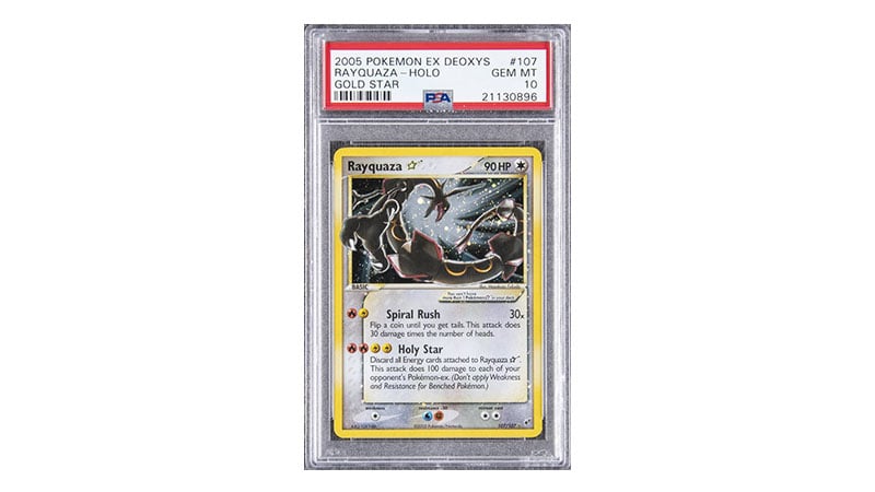 Ex Deoxys Gold Star Rayquaza Holographic
