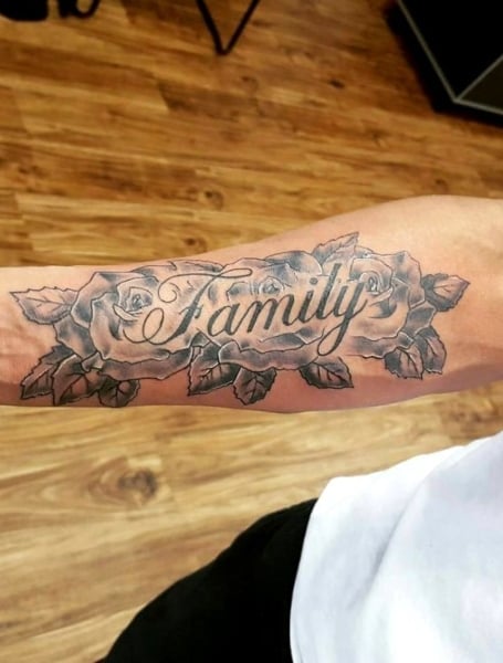 Family Forearm Tattoo