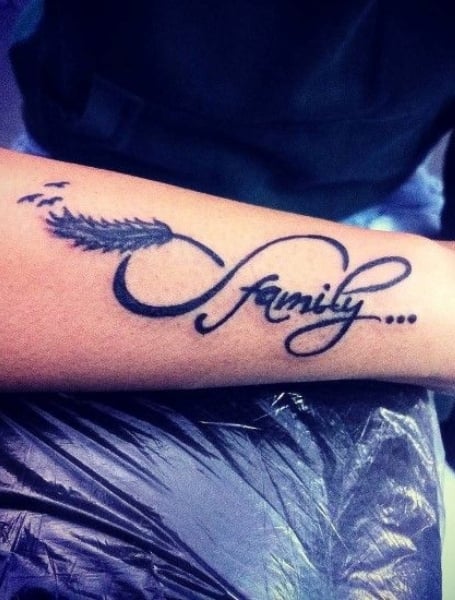 Tattoo I Love My Family Transparent PNG  1598x802  Free Download on  NicePNG