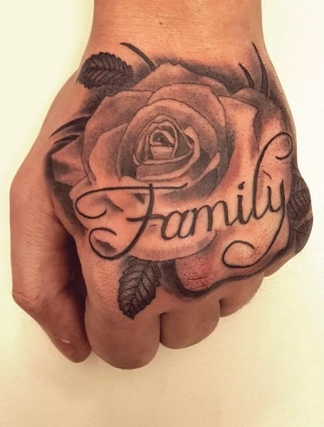 Family Rose Tattoo (2)