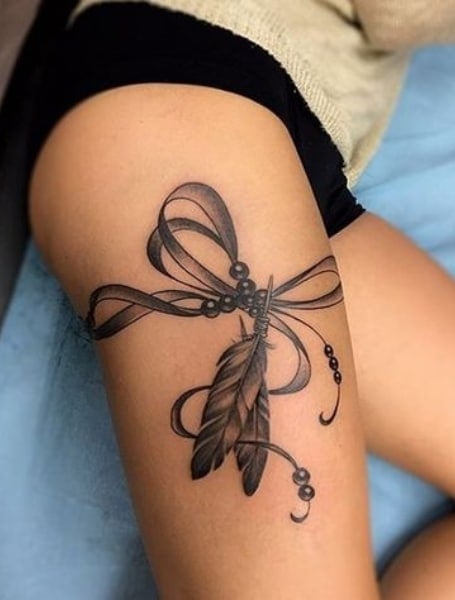 Ribbon or Bow Tattoo Art Design And Their Meanings